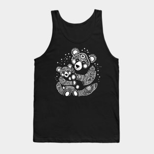 Teddy Bear Dot painting Aboriginal Tank Top